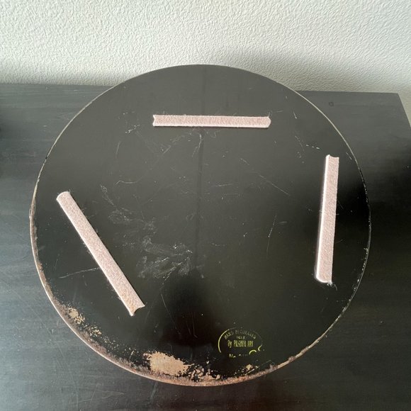 Vintage Pilgrim Art Tole Ware Metal Tray With Handles // Handpainted Roses 15.5" - Picture 7 of 10